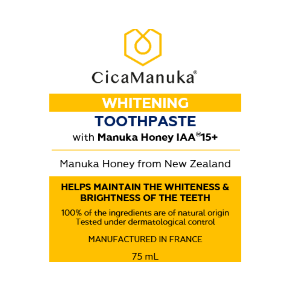 Dentifrice blancheur – au miel de Manuka IAA15+