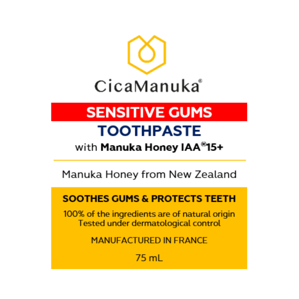 Dentifrice gencives sensibles – au miel de Manuka IAA15+