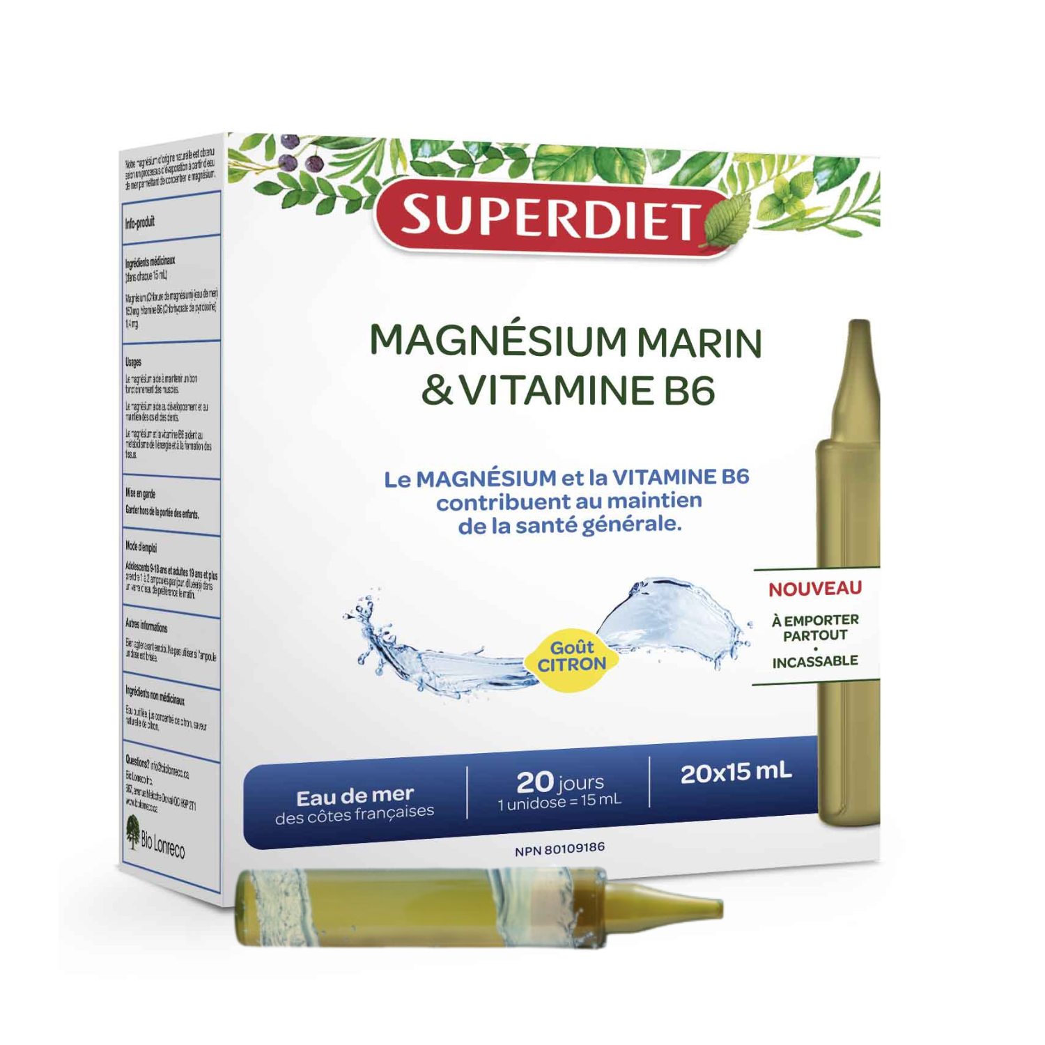 Marine Magnesium & Vitamin B6 | O-MAB6