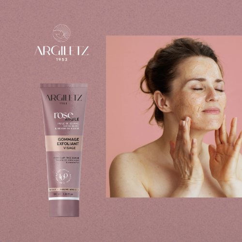 Gommage exfoliant visage – argile rose