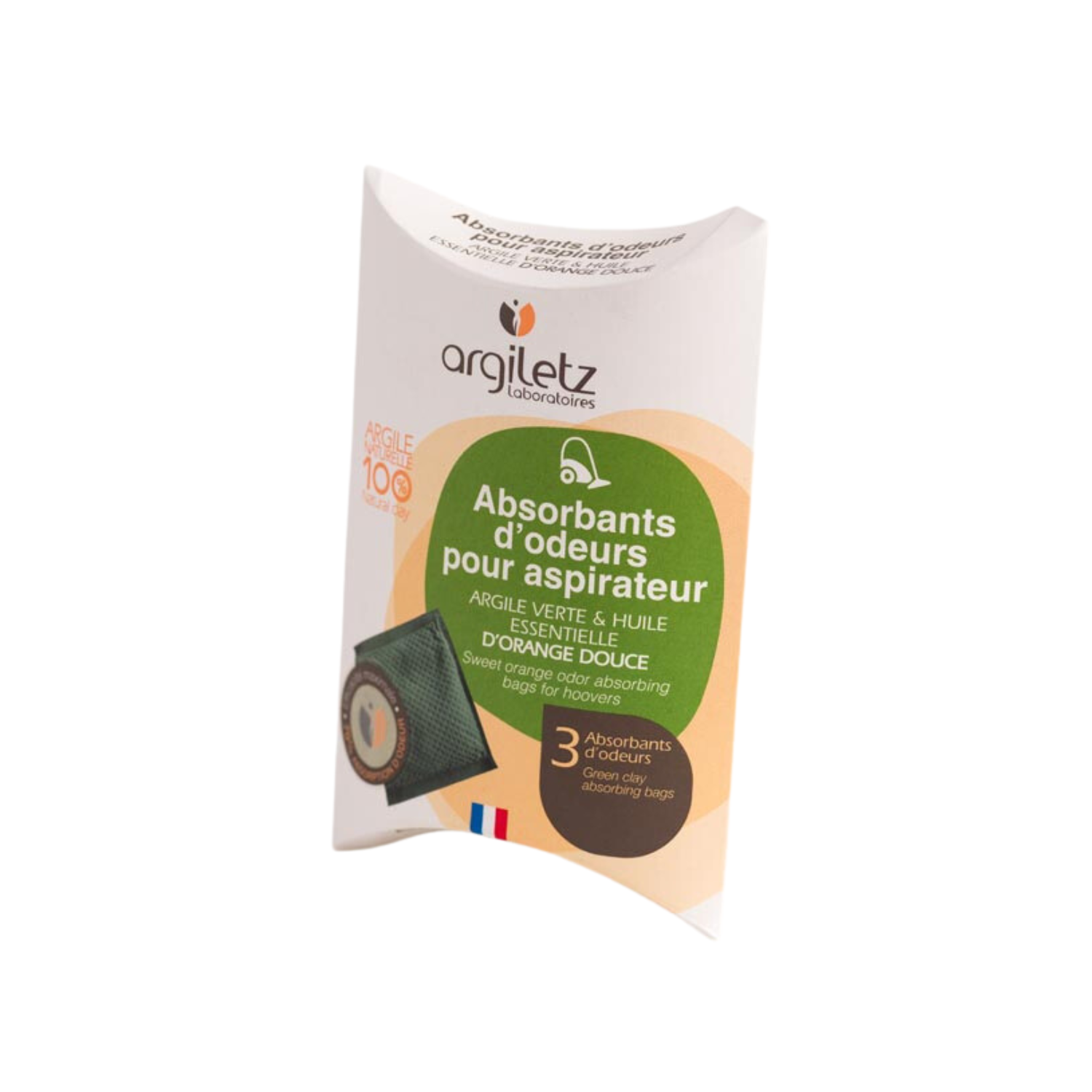 Odour-absorbing bags - Green Clay + Sweet Orange