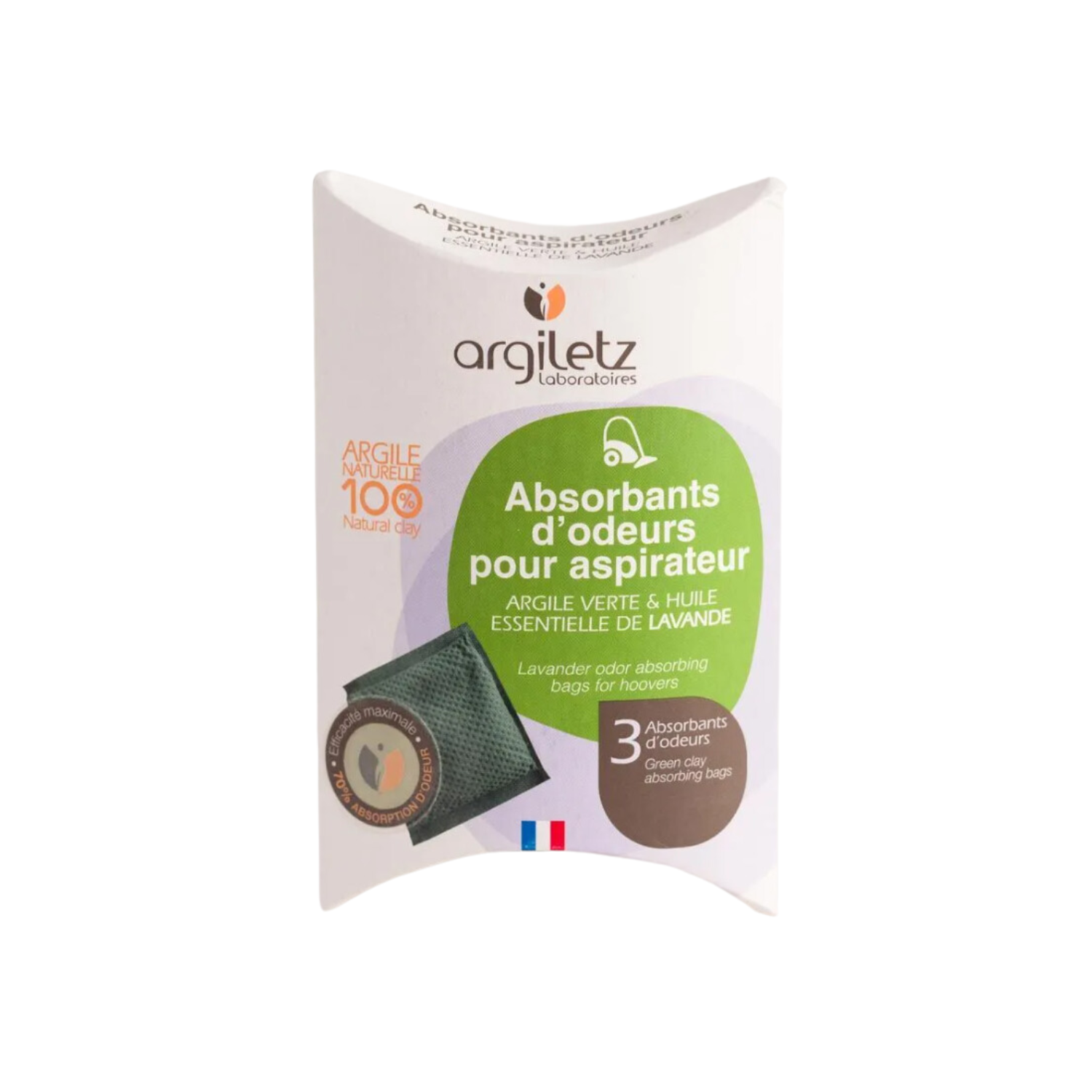Odour-absorbing bags - Green Clay + Lavender