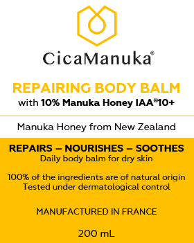 Baume corps réparateur CicaManuka – au miel de Manuka IAA10+