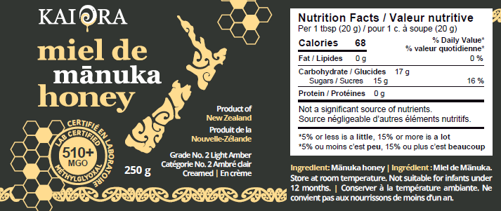 Mānuka Honey MGO 510+ – Bio Lonreco