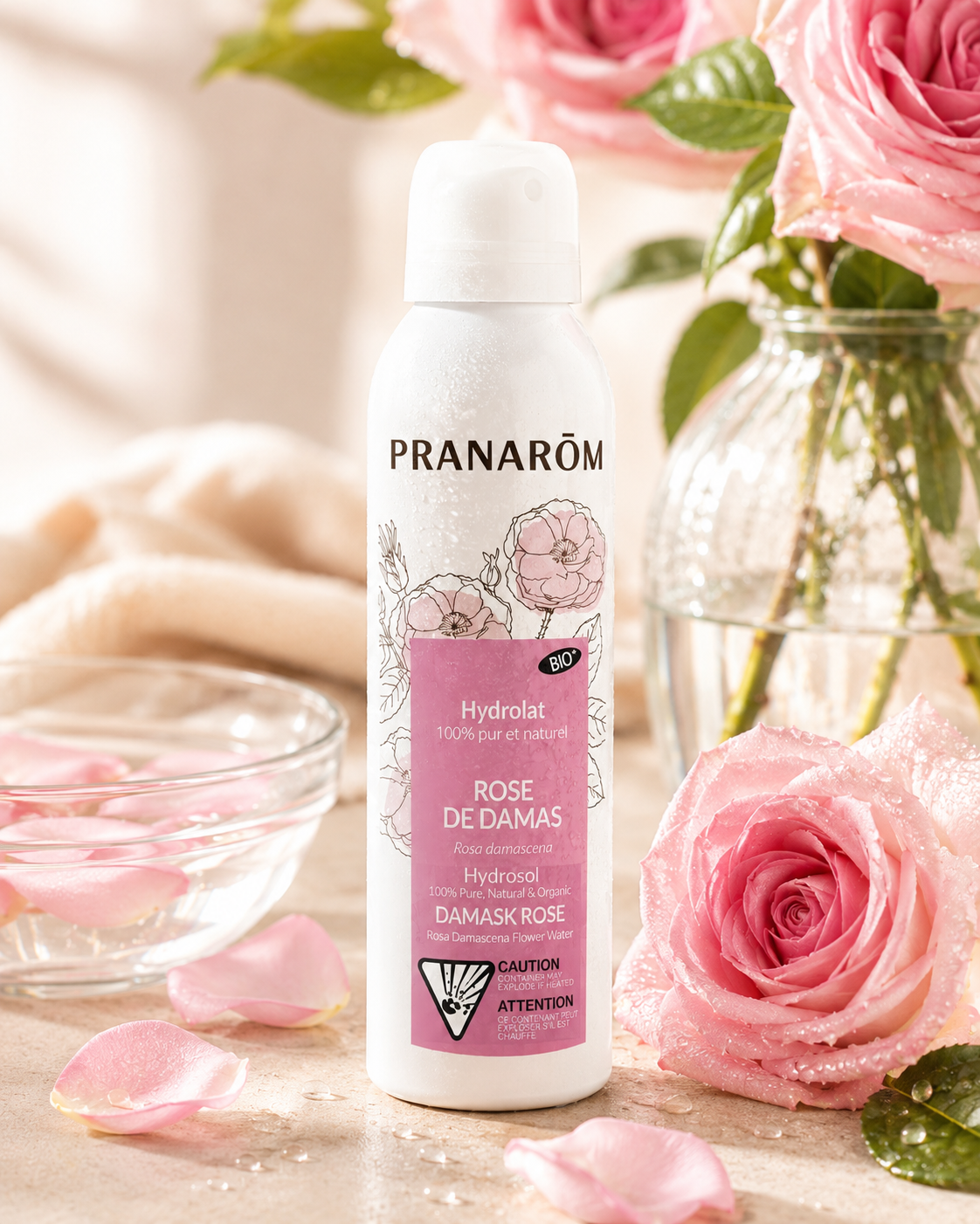 Rose de Damas hydrolat d’eau précieuse