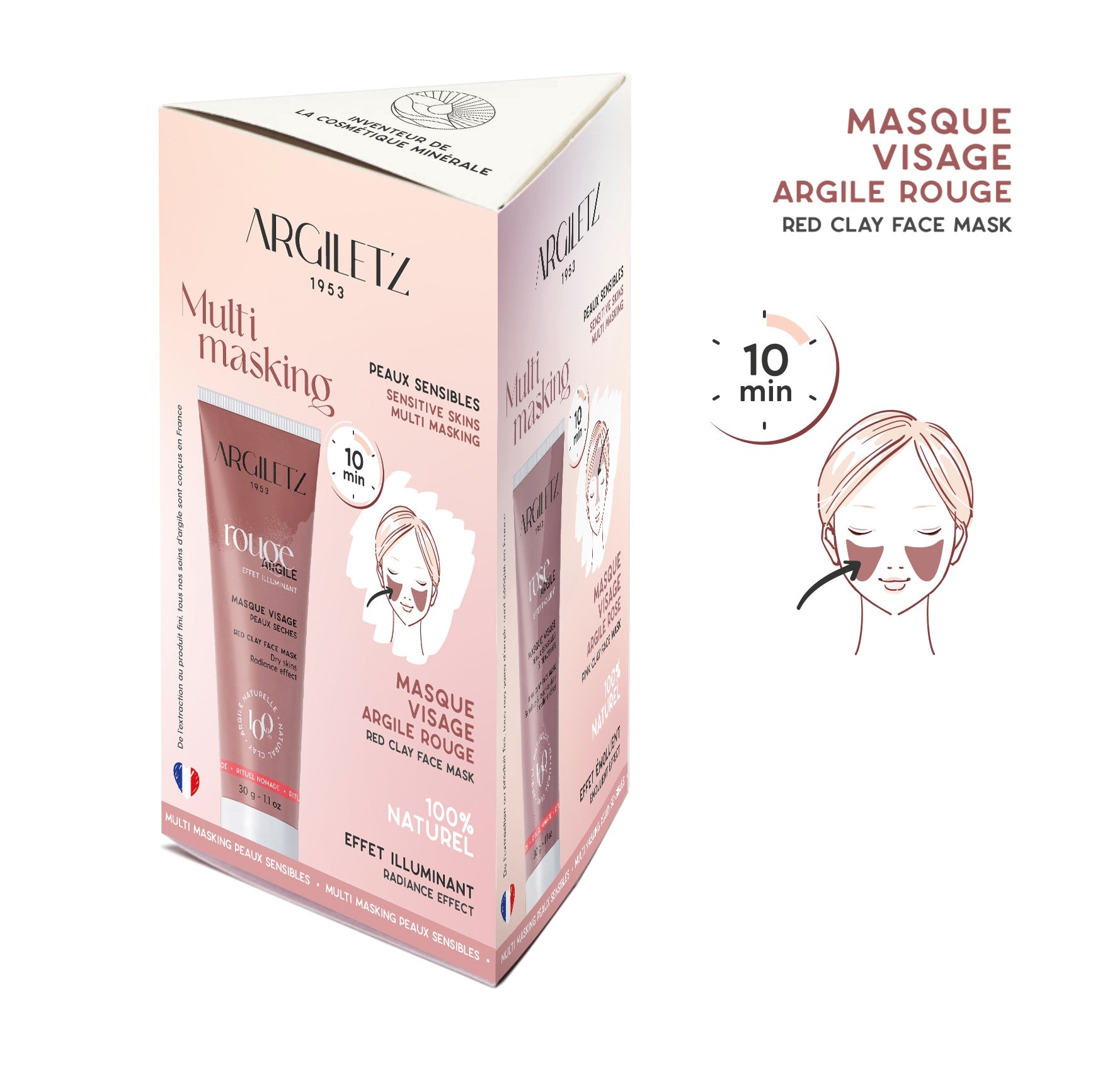 Multi-Masking Clay Face Mask Kit for Sensitive Skin